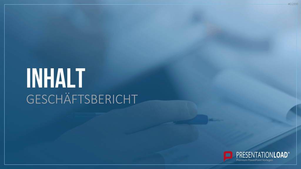 Geschäftsbericht / Bilanz PowerPoint-Vorlage
