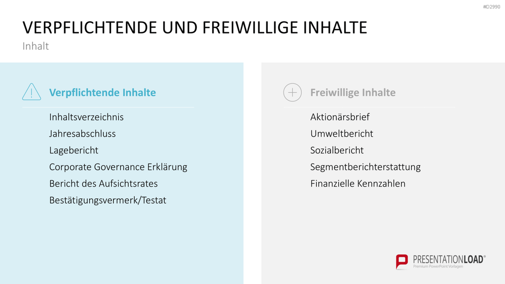 Geschäftsbericht / Bilanz PowerPoint-Vorlage