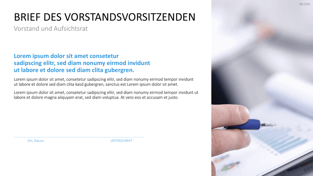 Geschäftsbericht / Bilanz PowerPoint-Vorlage