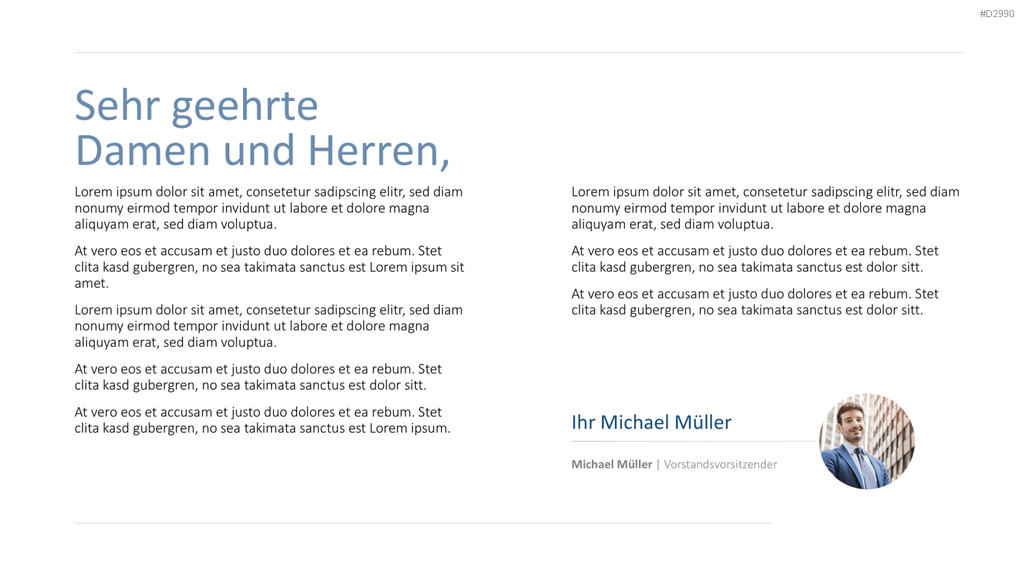 Geschäftsbericht / Bilanz PowerPoint-Vorlage