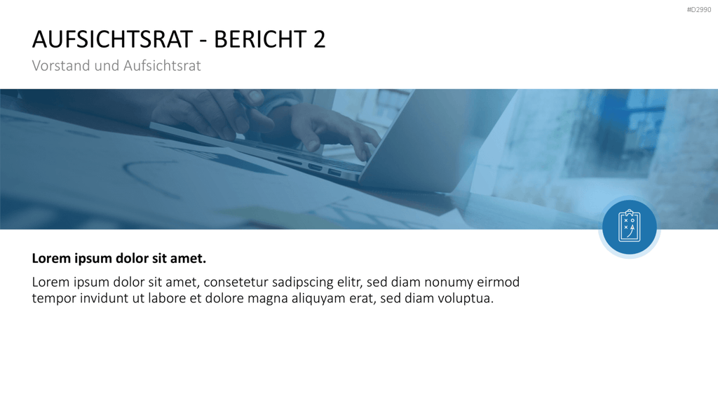 Geschäftsbericht / Bilanz PowerPoint-Vorlage