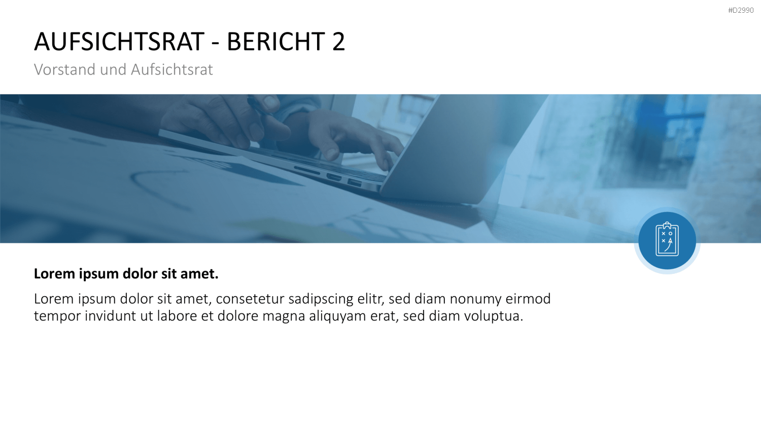 Geschäftsbericht / Bilanz PowerPoint-Vorlage