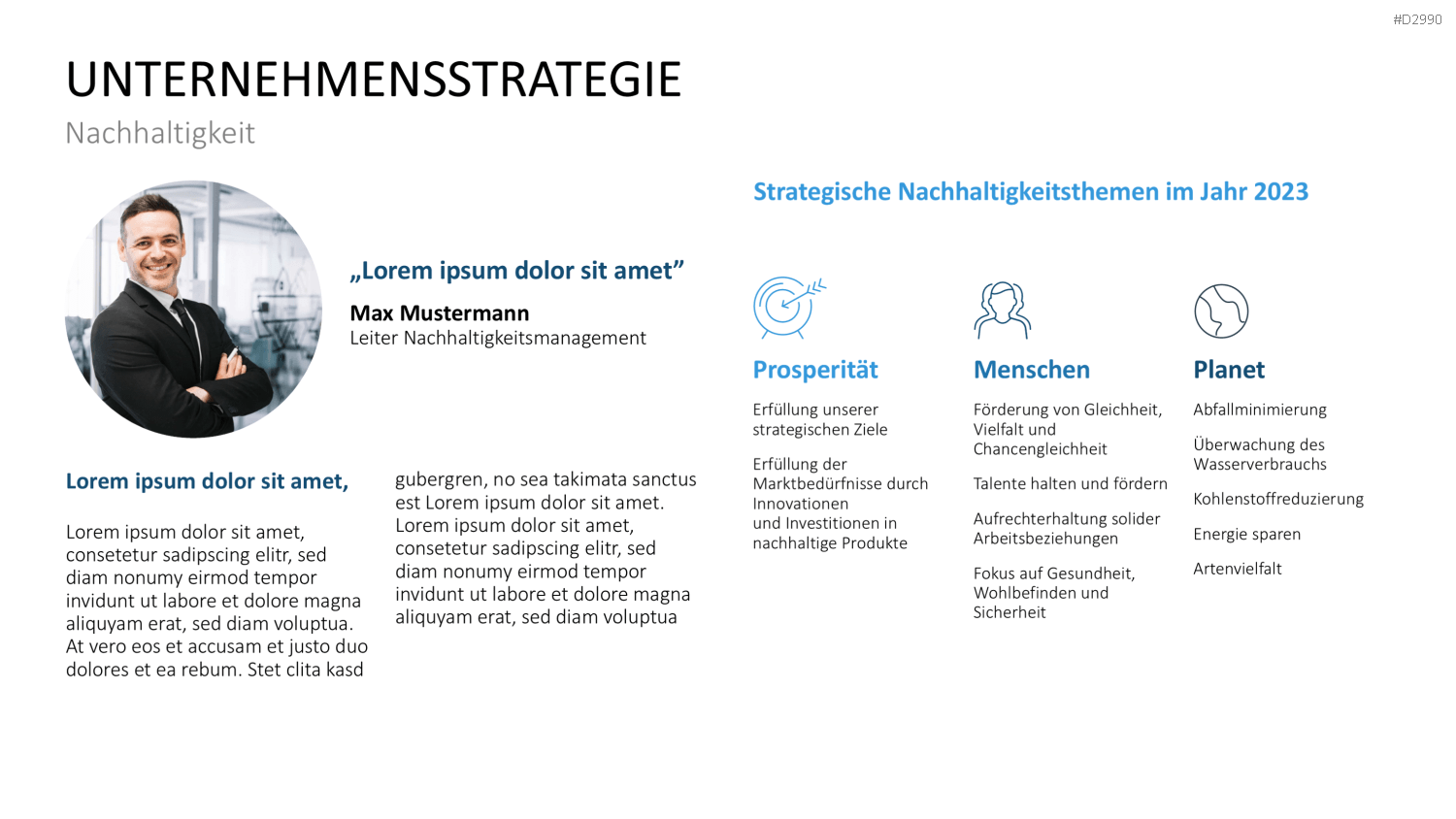 Geschäftsbericht / Bilanz PowerPoint-Vorlage