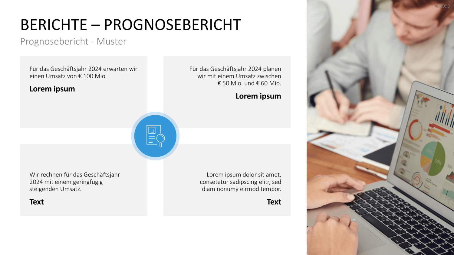 Geschäftsbericht / Bilanz PowerPoint-Vorlage
