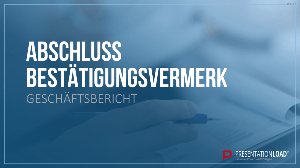 Geschäftsbericht / Bilanz PowerPoint-Vorlage