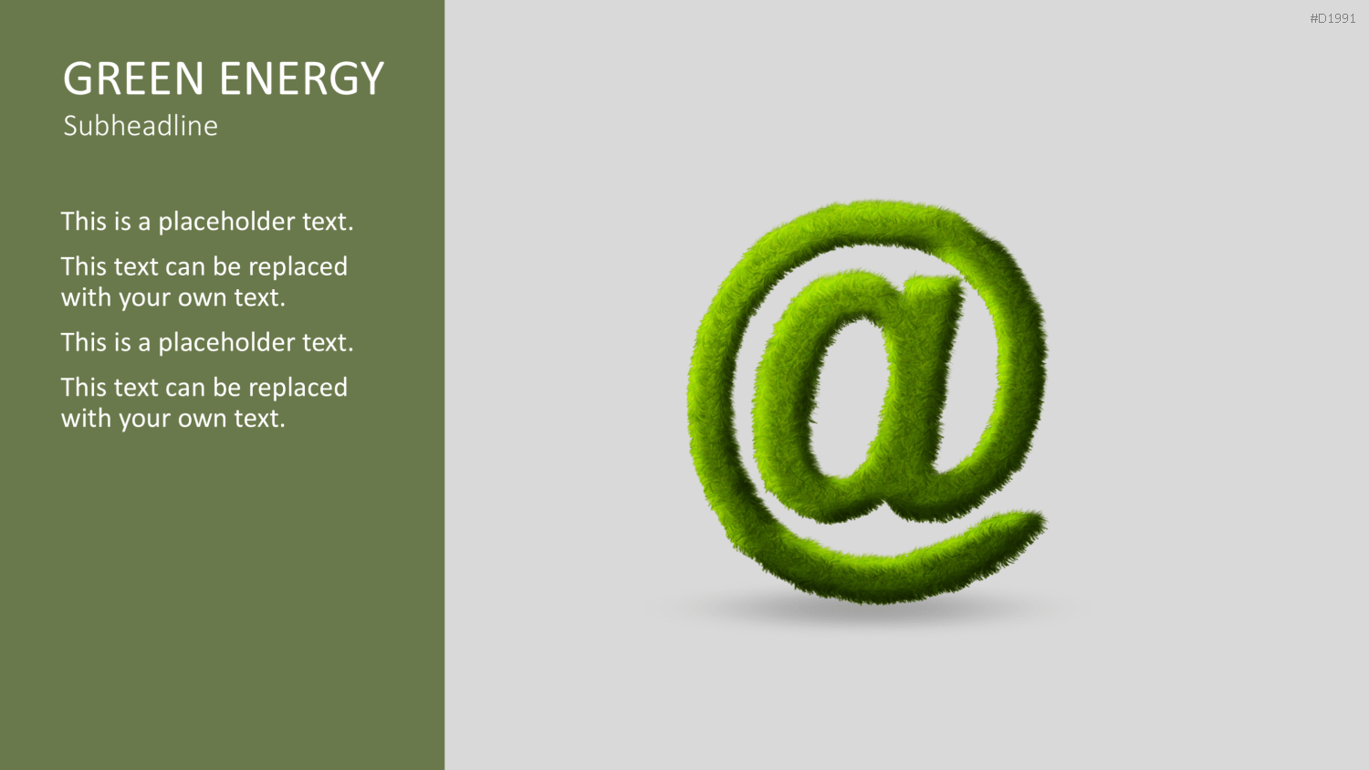 Green Energy - IT Set PowerPoint-Vorlage