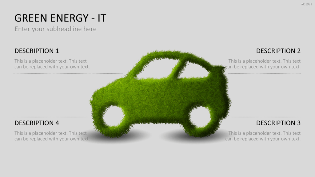 Green Energy - IT Set PowerPoint-Vorlage