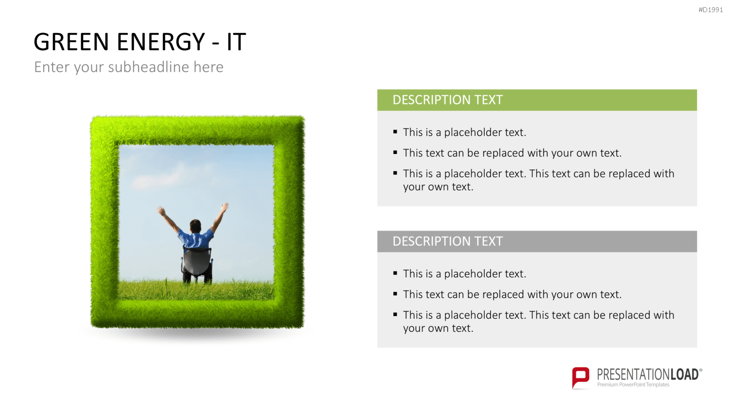 Green Energy - IT Set PowerPoint-Vorlage