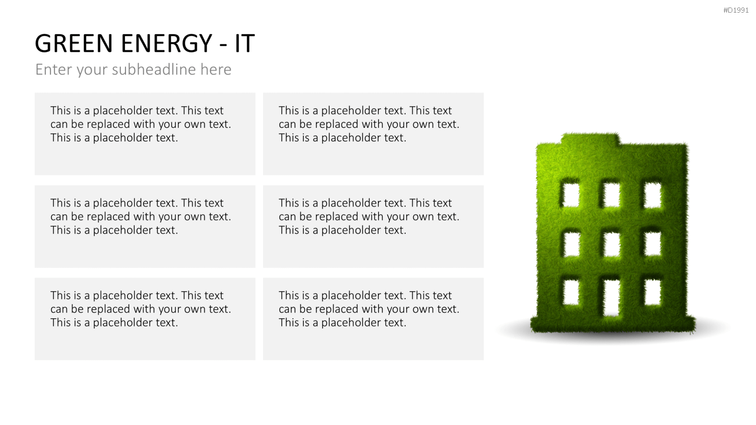 Green Energy - IT Set PowerPoint-Vorlage