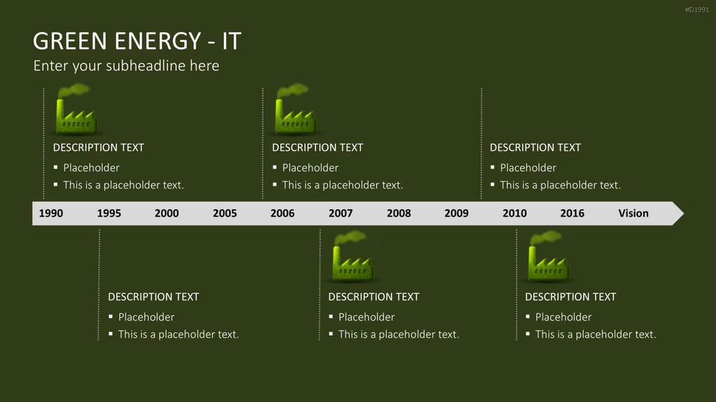 Green Energy - IT Set PowerPoint-Vorlage