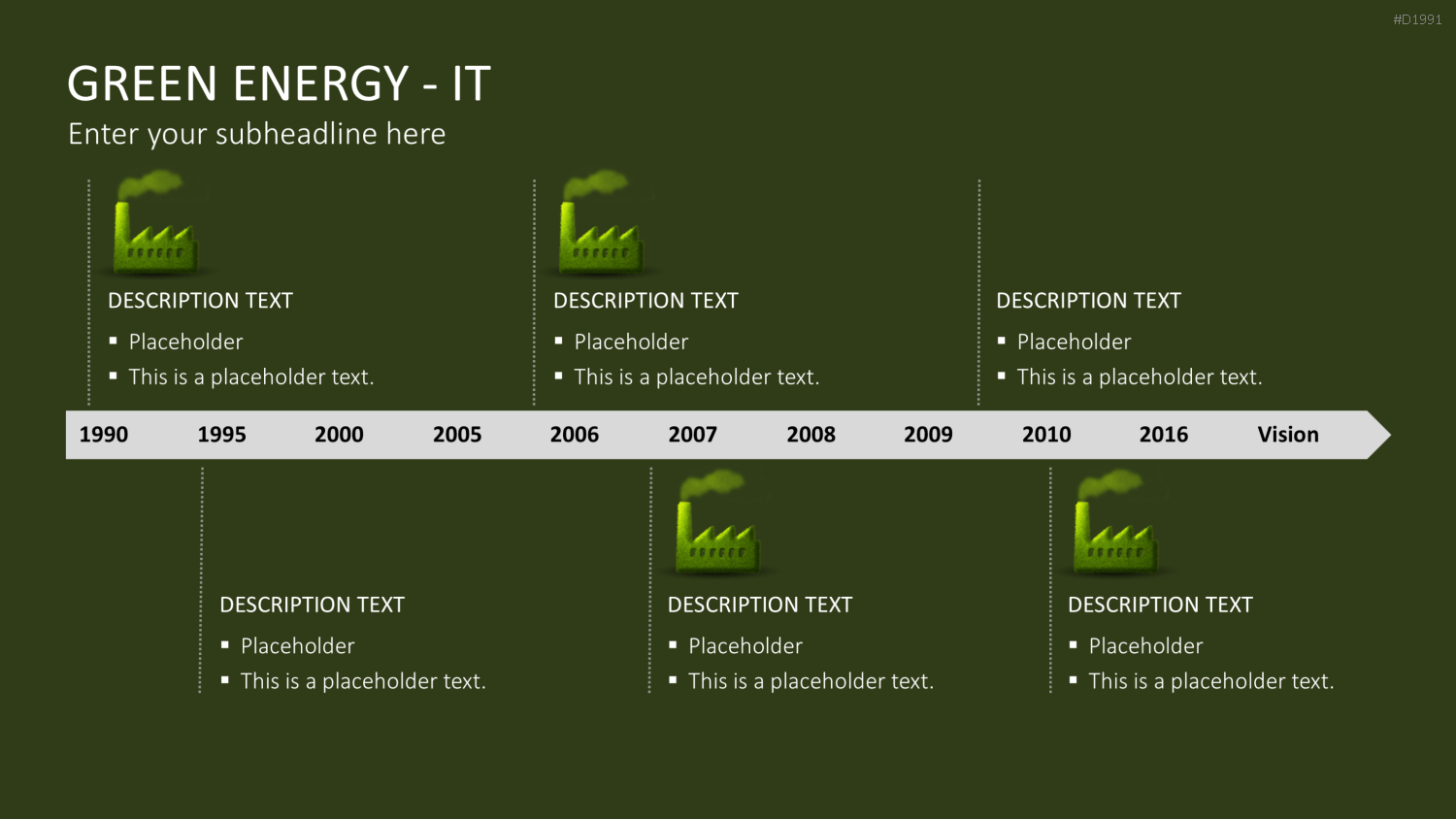 Green Energy - IT Set PowerPoint-Vorlage