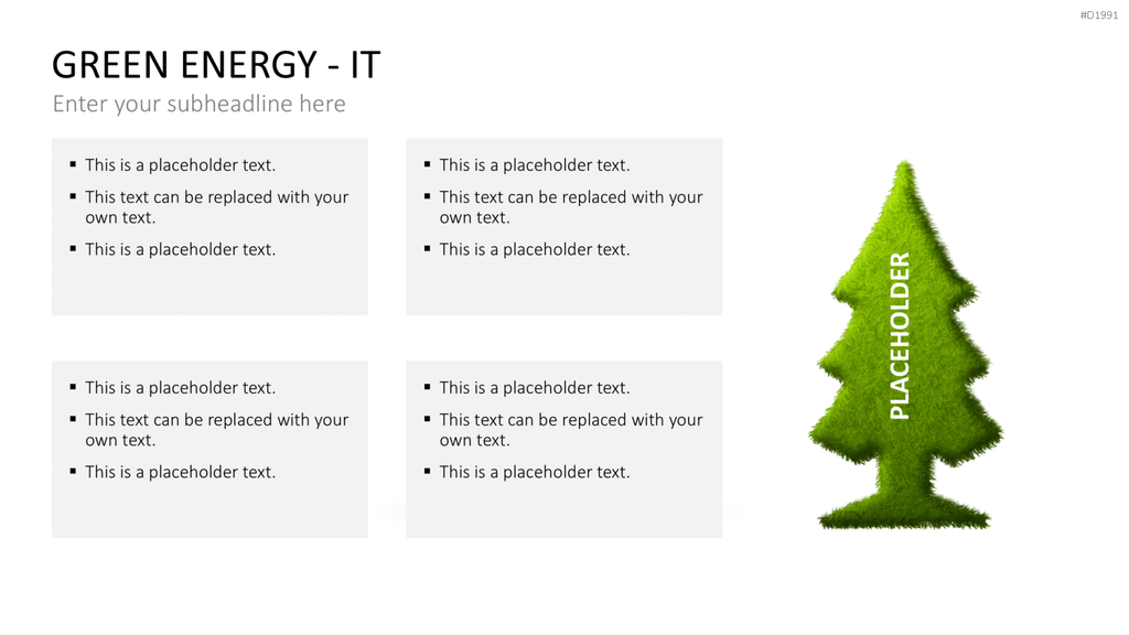 Green Energy - IT Set PowerPoint-Vorlage