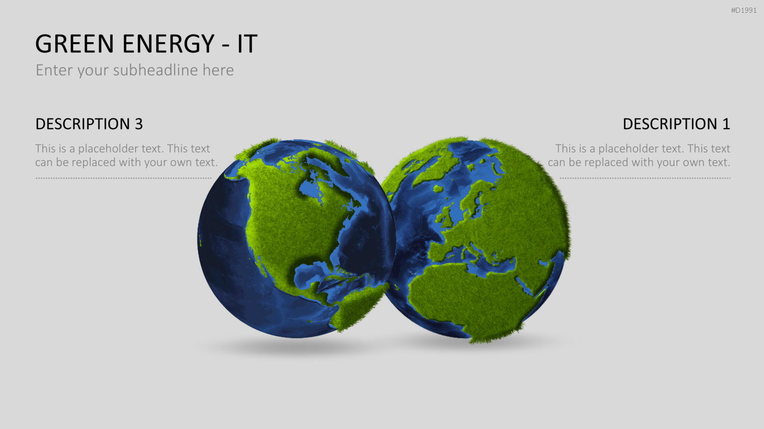 Green Energy - IT Set PowerPoint-Vorlage