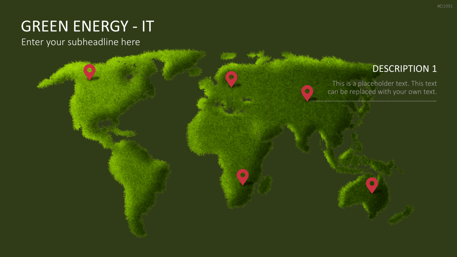 Green Energy - IT Set PowerPoint-Vorlage