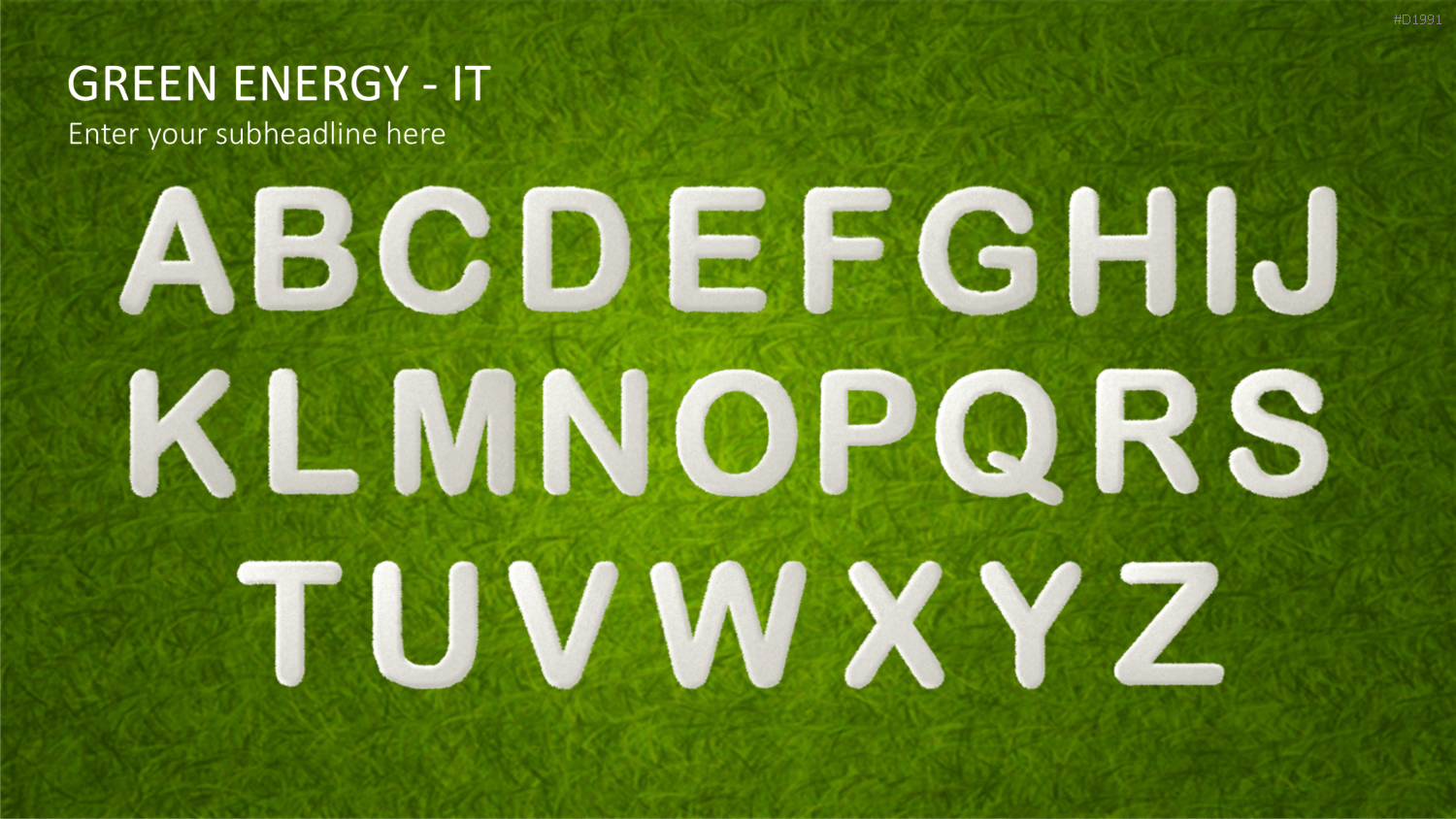 Green Energy - IT Set PowerPoint-Vorlage