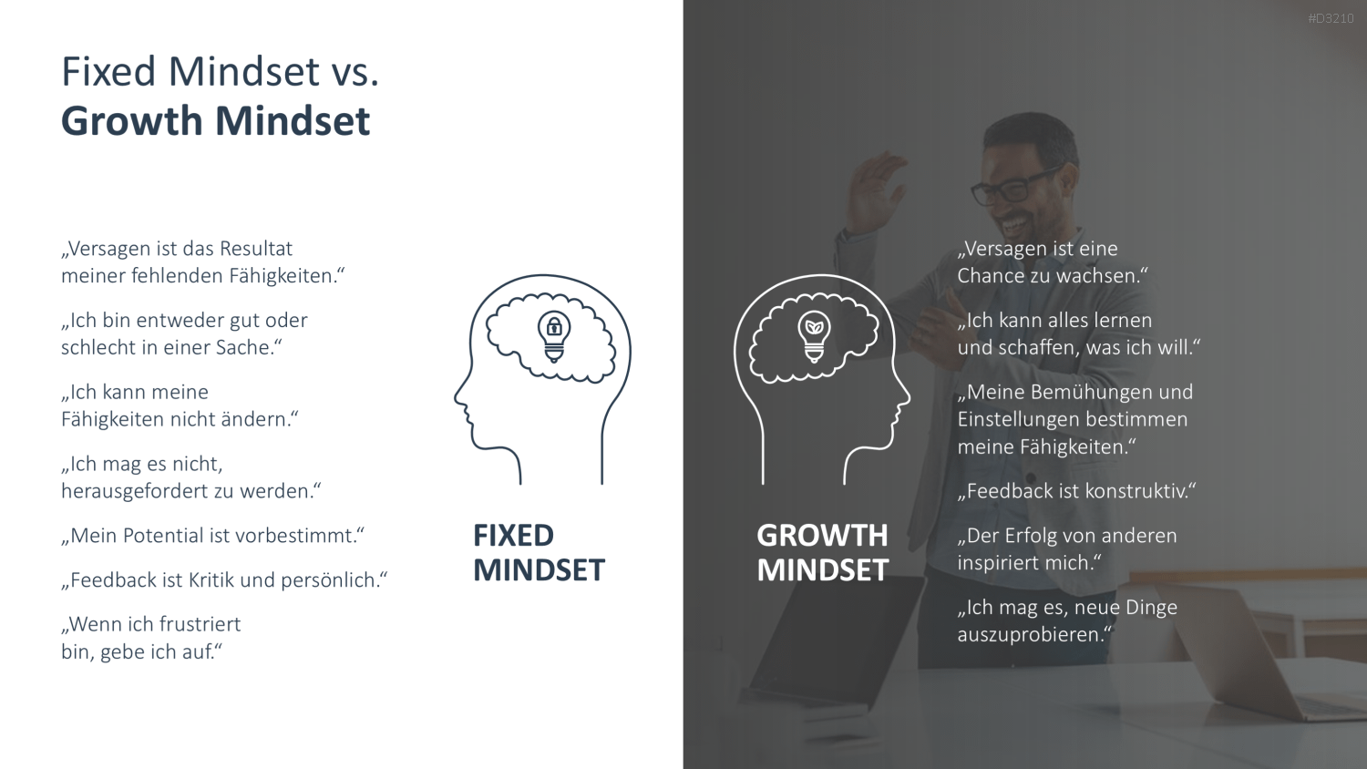 Growth Mindset PowerPoint-Vorlage
