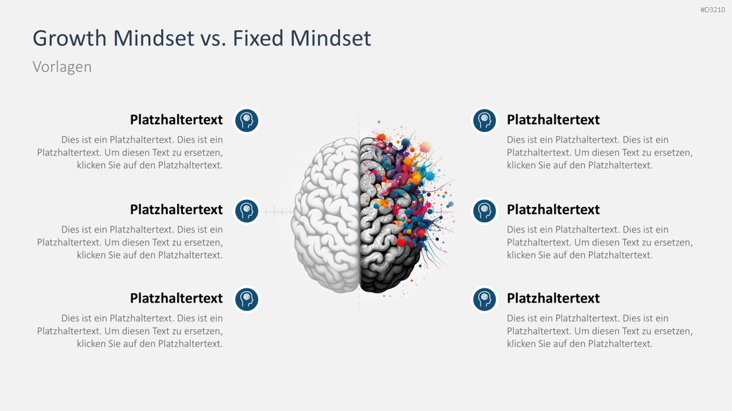 Growth Mindset PowerPoint-Vorlage
