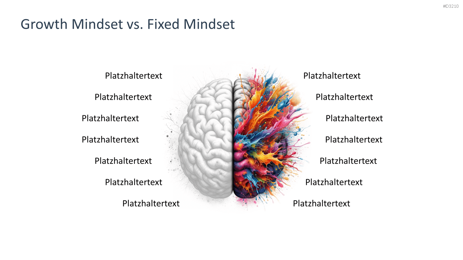 Growth Mindset PowerPoint-Vorlage