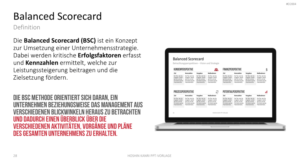 Hoshin Kanri PowerPoint-Vorlage