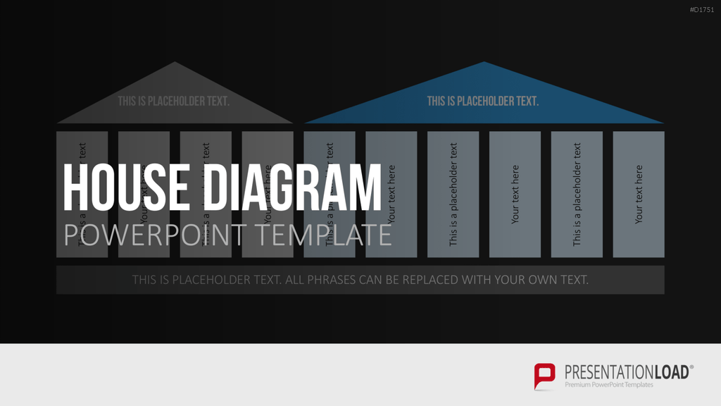 Hausdiagramm PowerPoint Vorlage Präsentation