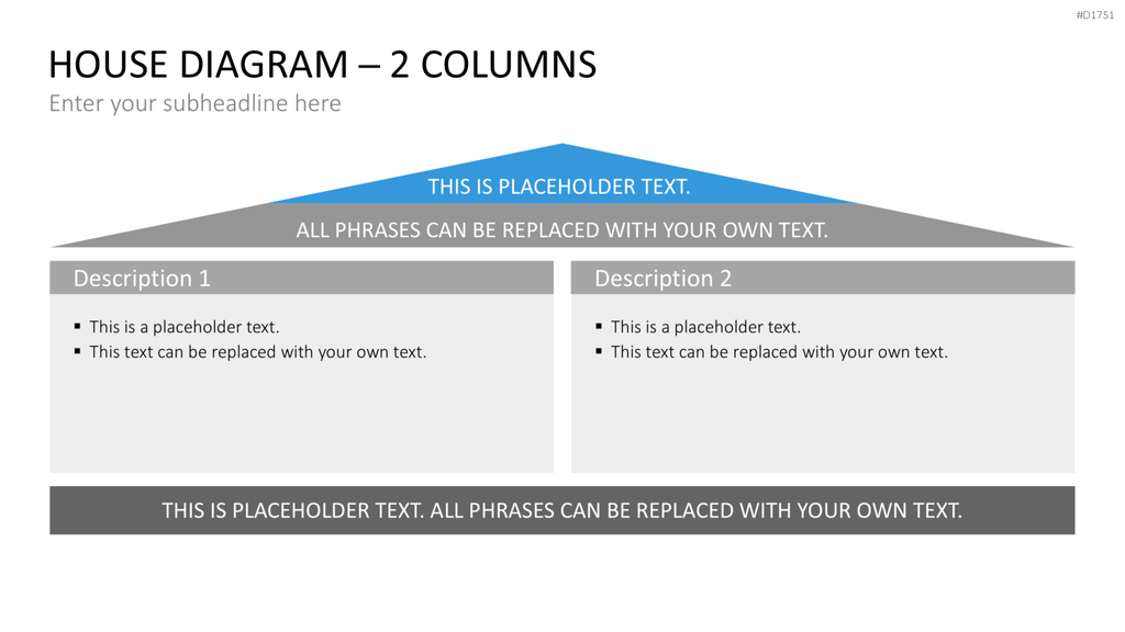 Hausdiagramm PowerPoint Business Vorlage