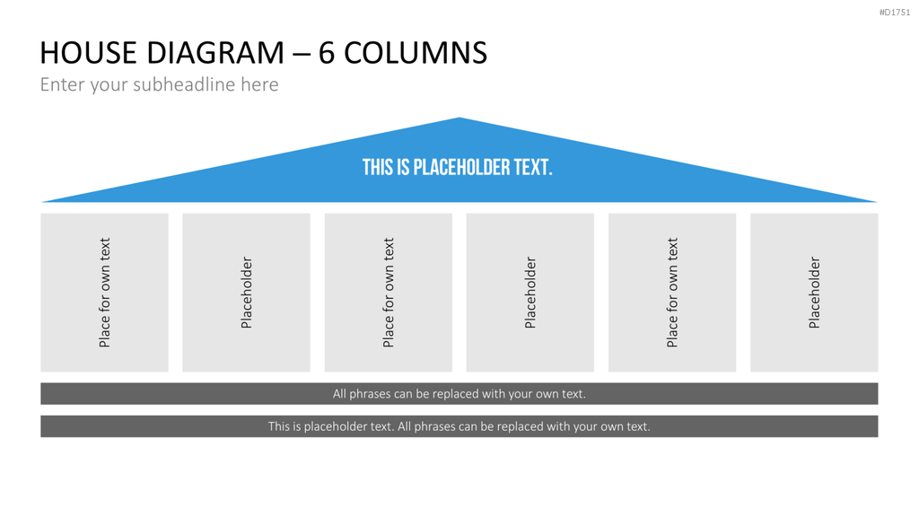 Hausdiagramm PowerPoint Vorlage Business