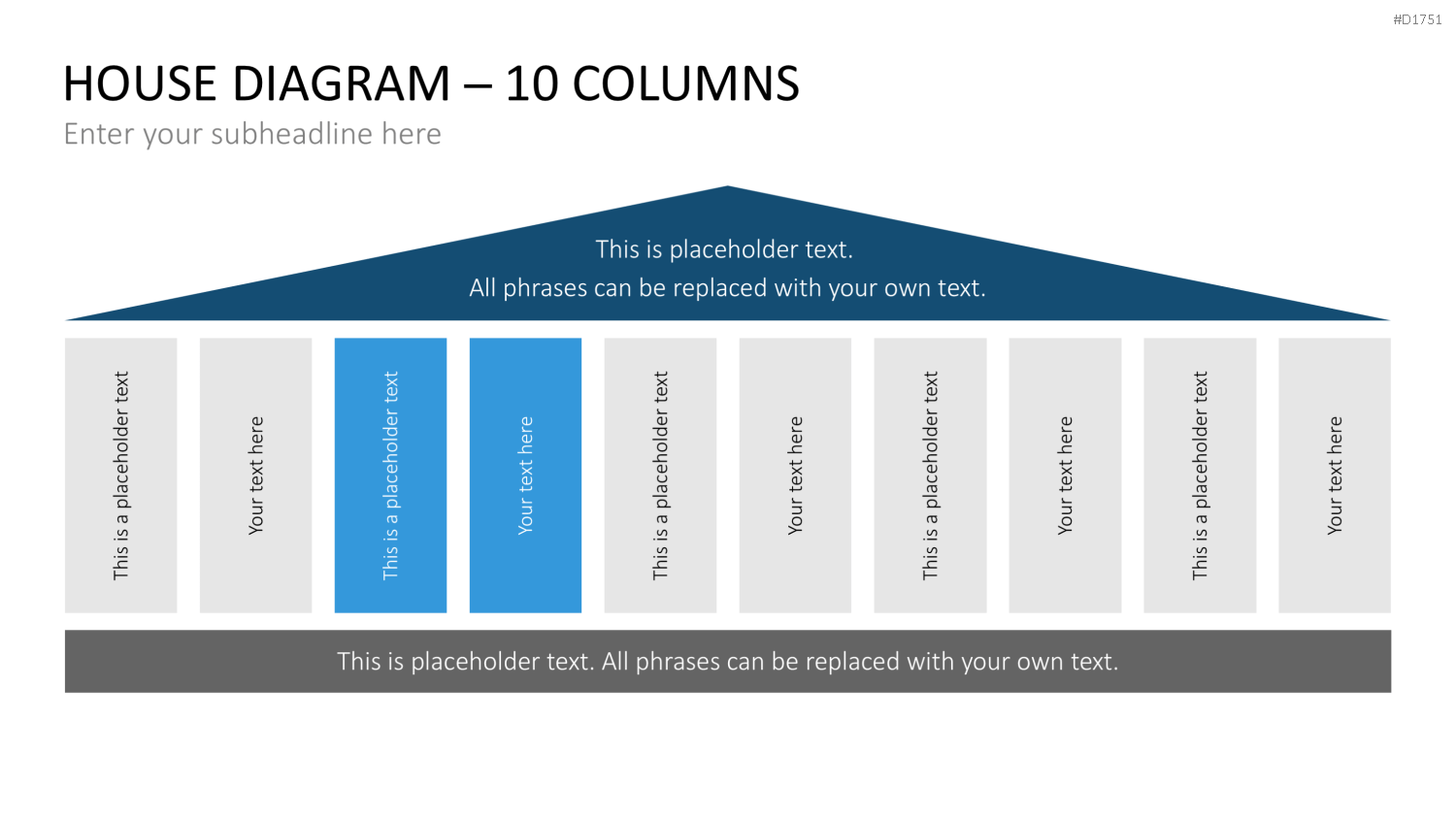 Hausdiagramm PowerPoint Vorlage Business