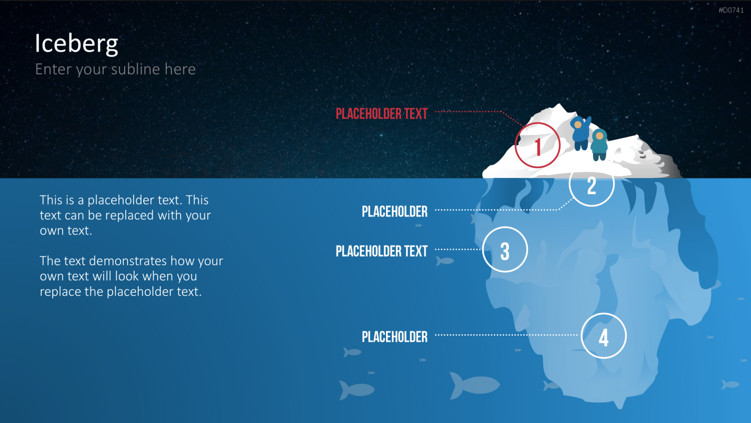 Eisberg-Diagramme PowerPoint-Vorlage