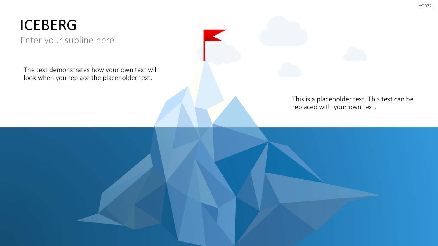 Eisberg-Diagramme PowerPoint-Vorlage