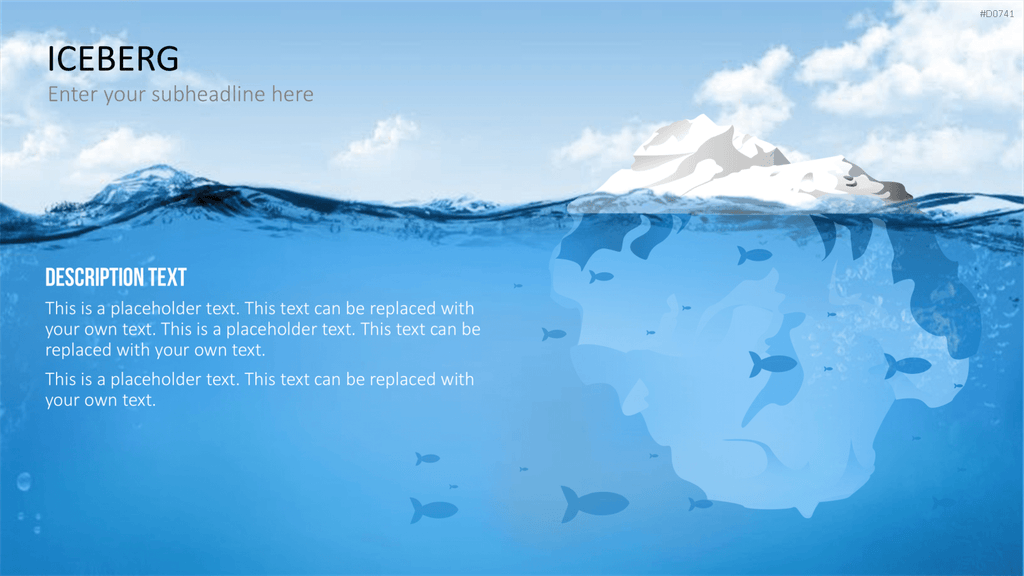 Eisberg-Diagramme PowerPoint-Vorlage