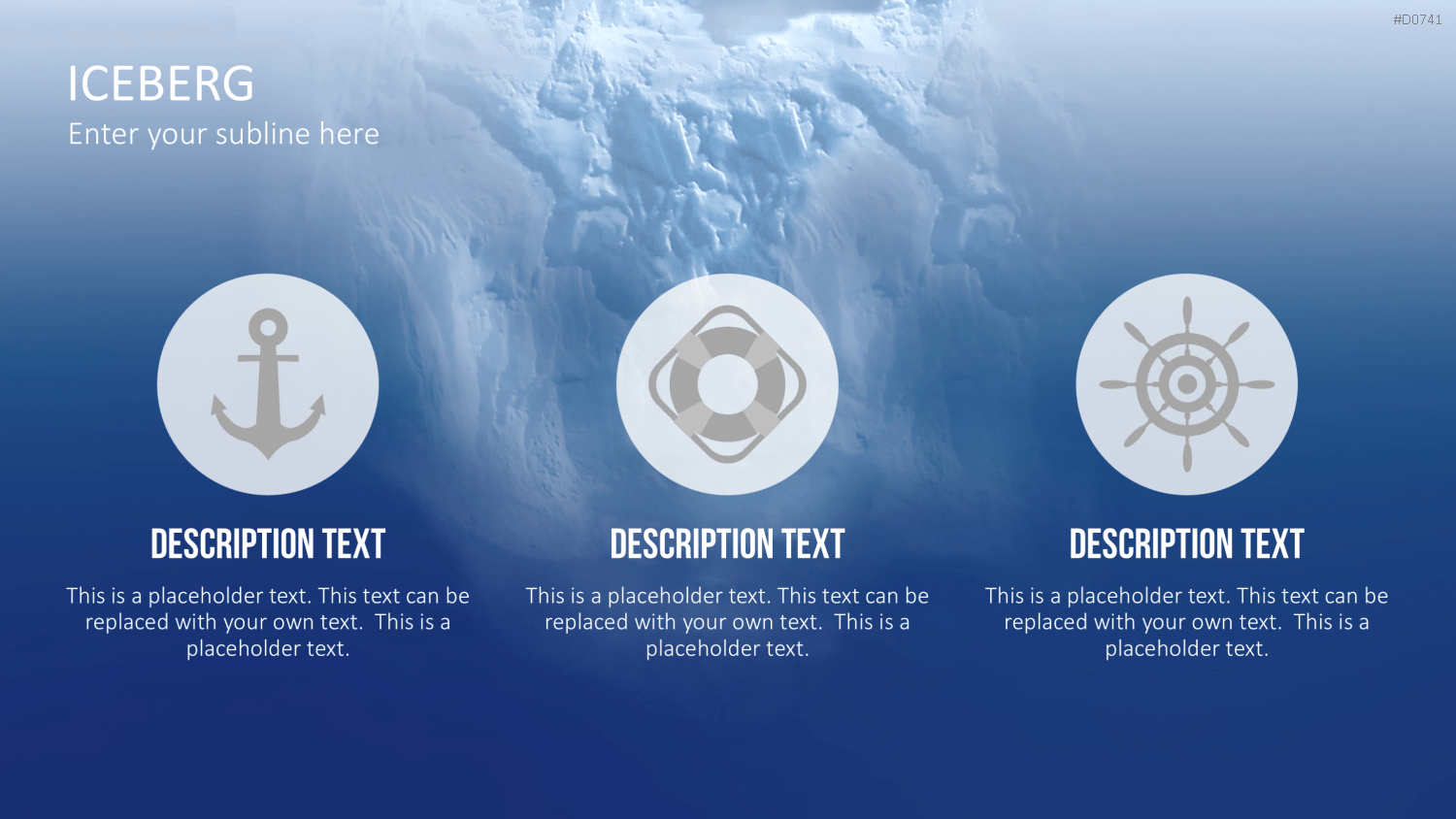 Eisberg-Diagramme PowerPoint-Vorlage