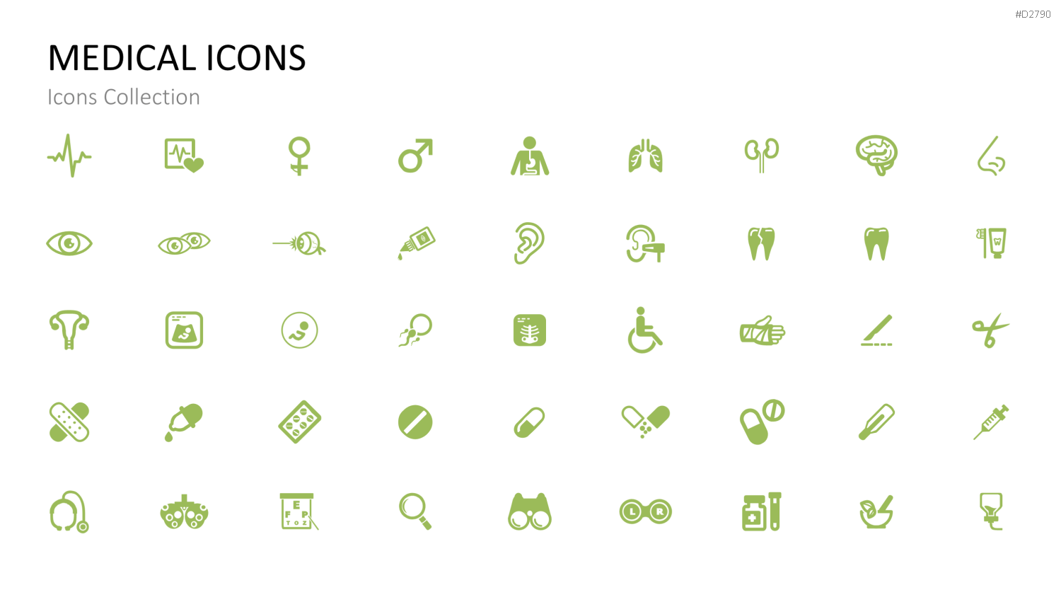 Icons Collection PowerPoint-Vorlage