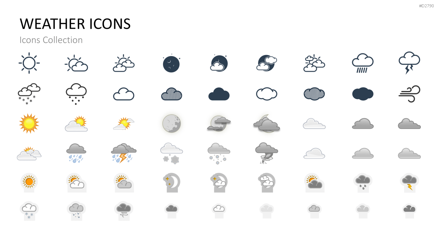 Icons Collection PowerPoint-Vorlage