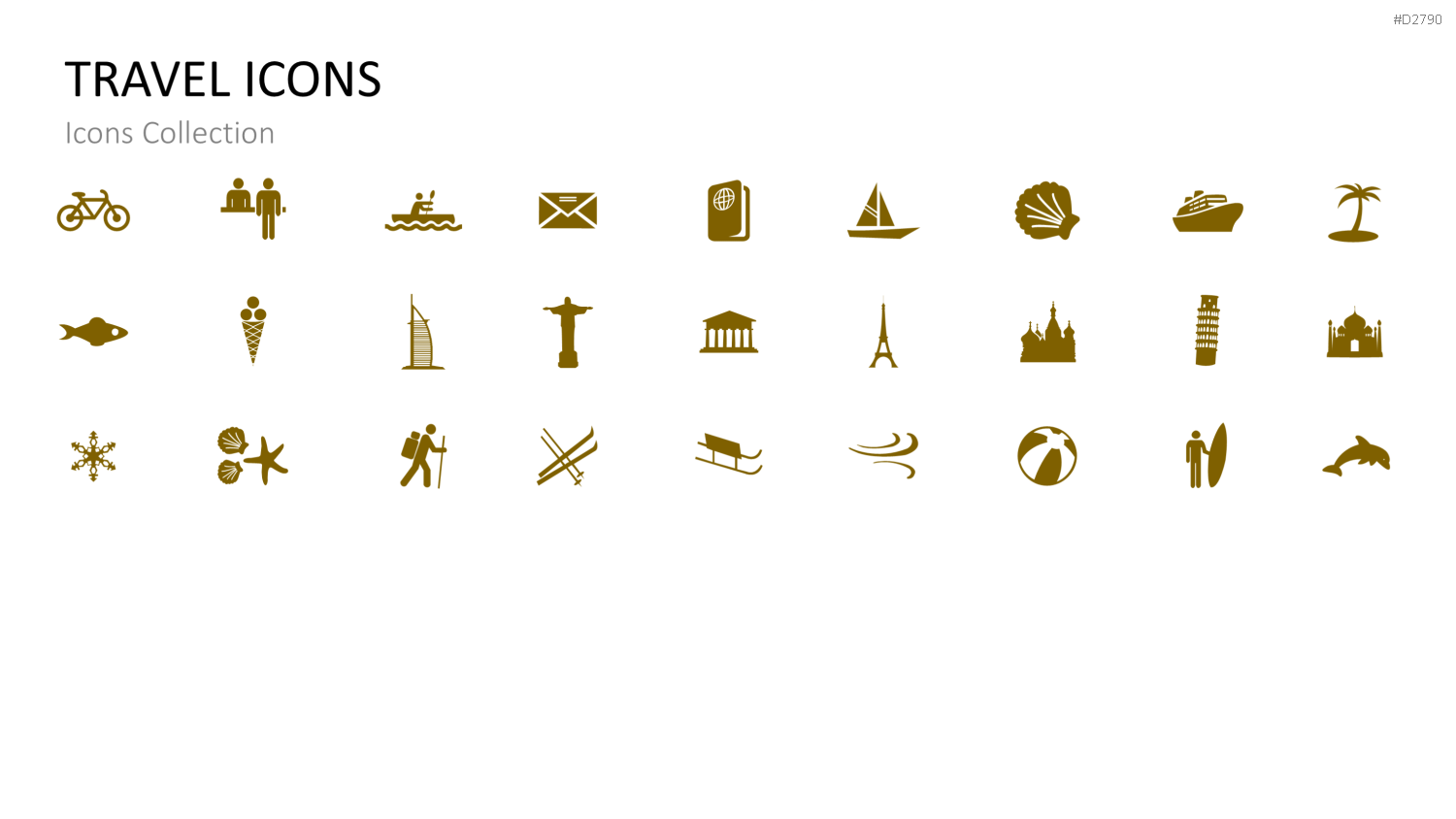 Icons Collection PowerPoint-Vorlage