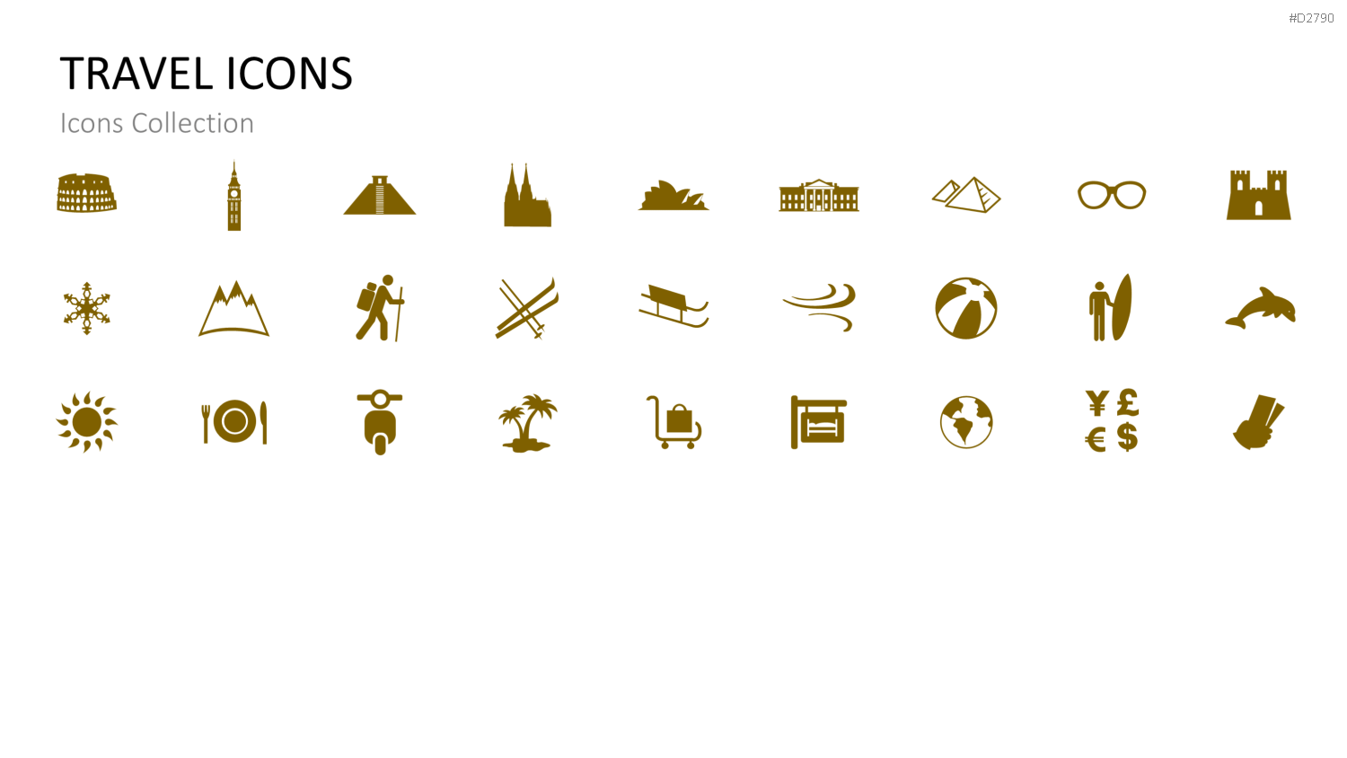 Icons Collection PowerPoint-Vorlage