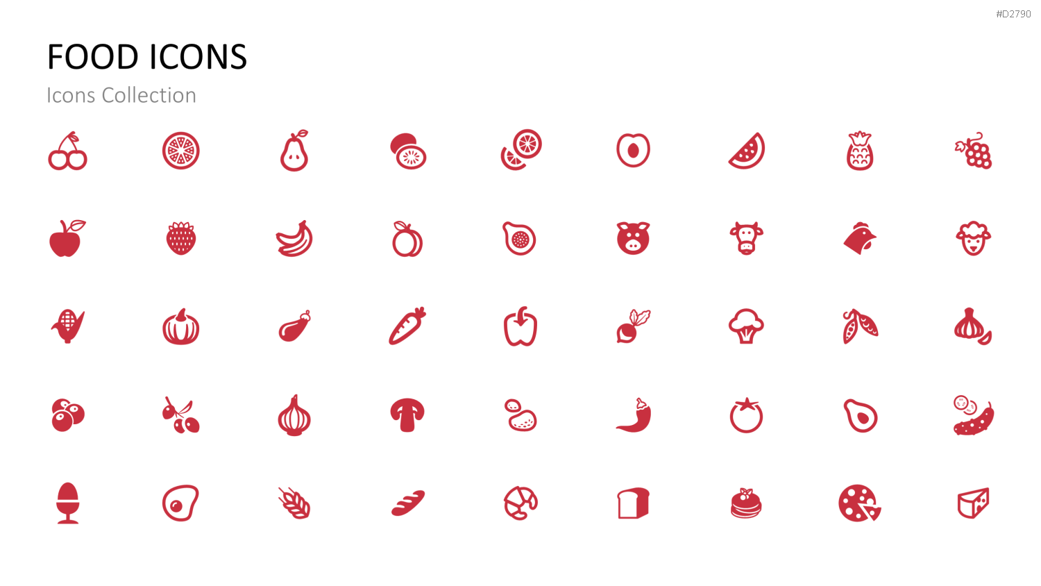 Icons Collection PowerPoint-Vorlage