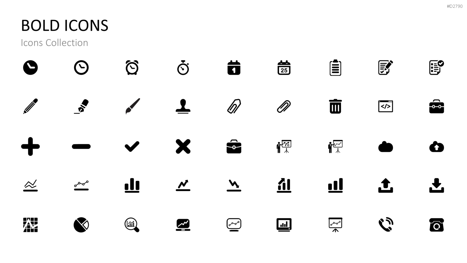 Icons Collection PowerPoint-Vorlage