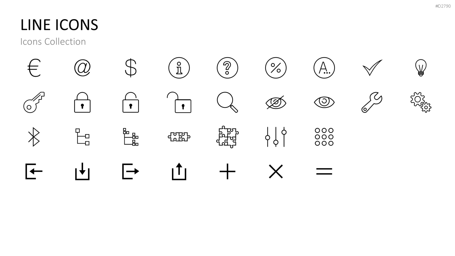 Icons Collection PowerPoint-Vorlage