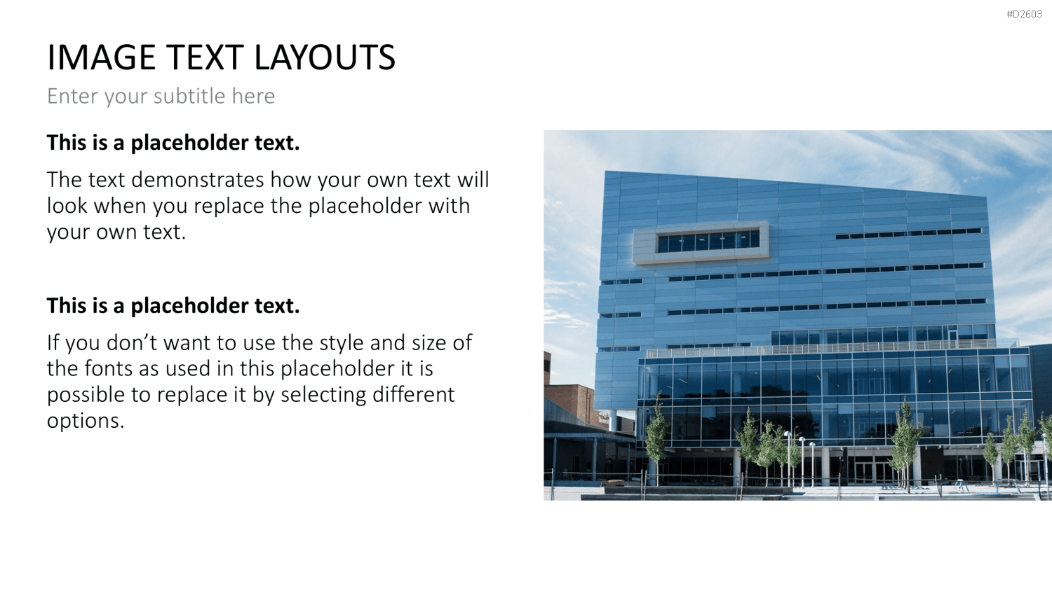 Bilder und Text Layouts PowerPoint-Vorlage