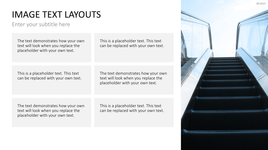 Bilder und Text Layouts PowerPoint-Vorlage