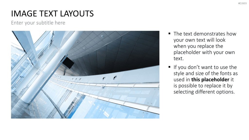 Bilder und Text Layouts PowerPoint-Vorlage