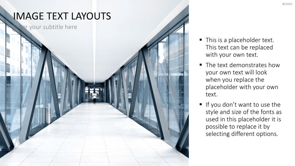Bilder und Text Layouts PowerPoint-Vorlage
