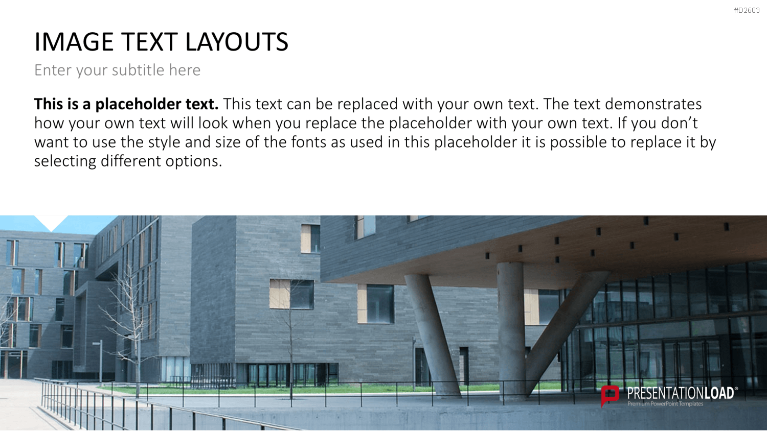 Bilder und Text Layouts PowerPoint-Vorlage