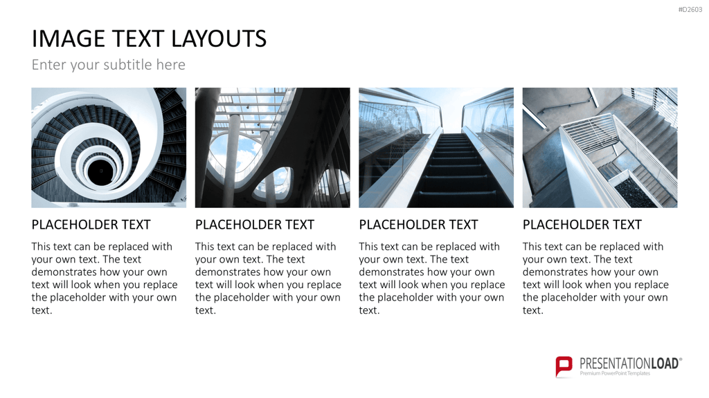 Bilder und Text Layouts PowerPoint-Vorlage