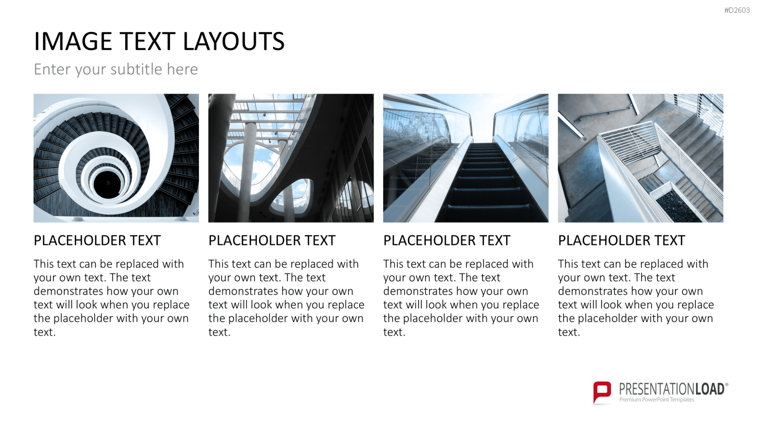 Bilder und Text Layouts PowerPoint-Vorlage