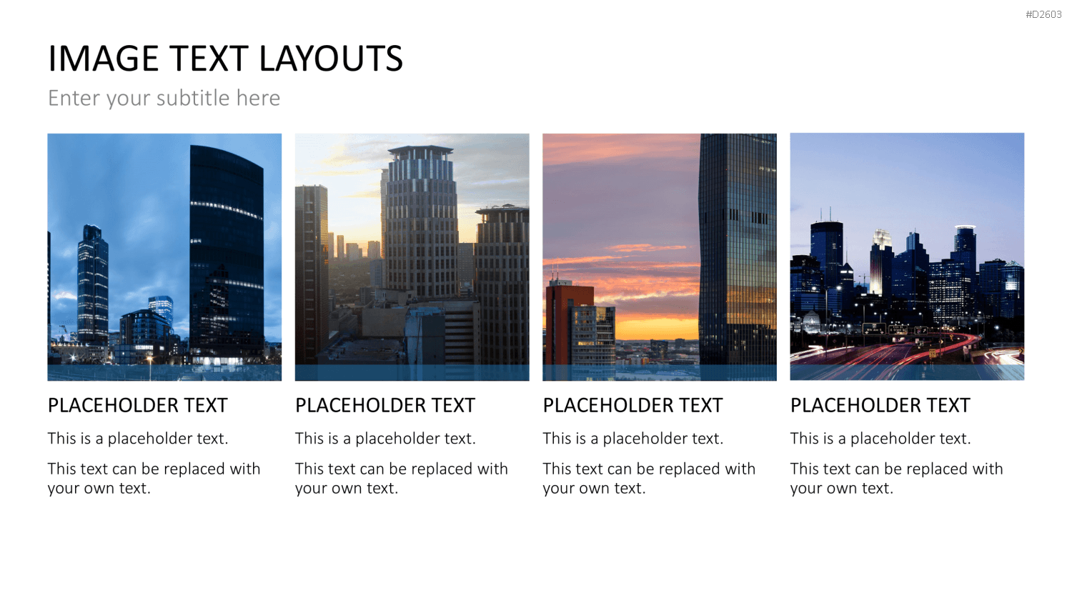 Bilder und Text Layouts PowerPoint-Vorlage