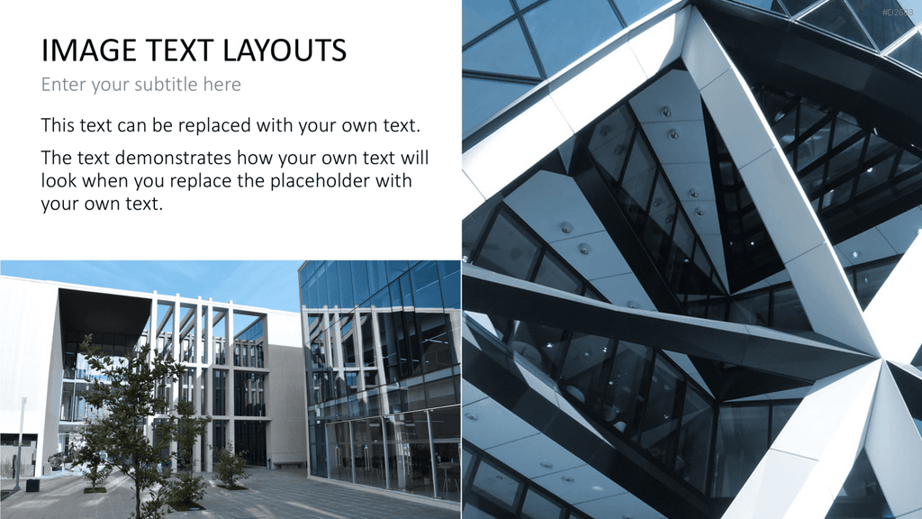 Bilder und Text Layouts PowerPoint-Vorlage