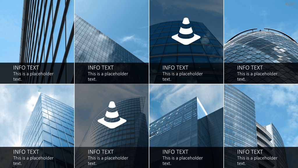 Bilder und Text Layouts PowerPoint-Vorlage