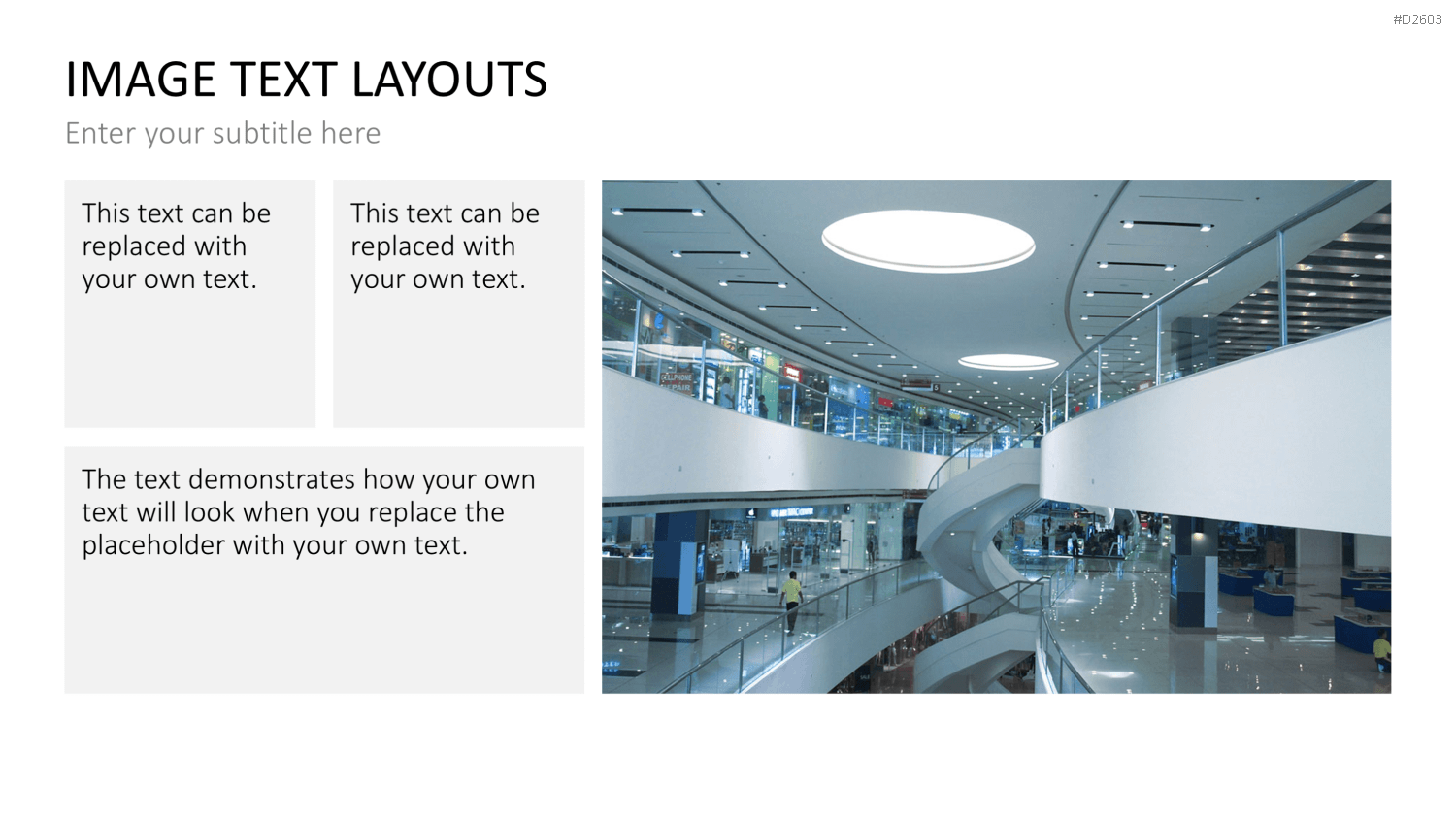 Bilder und Text Layouts PowerPoint-Vorlage