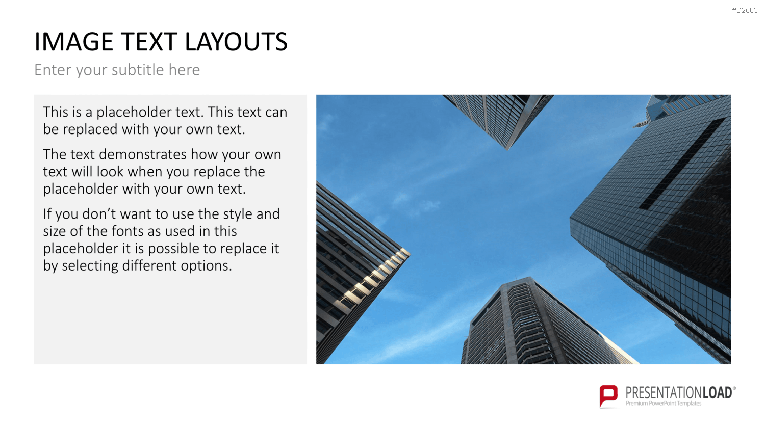 Bilder und Text Layouts PowerPoint-Vorlage